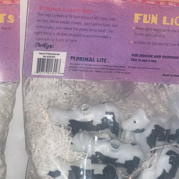 Vintage Herd O’Herefords String Light Set 2 NIB - Picture 4 of 7